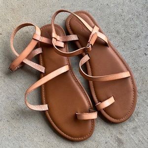 Universal Thread faux leather strappy sandals